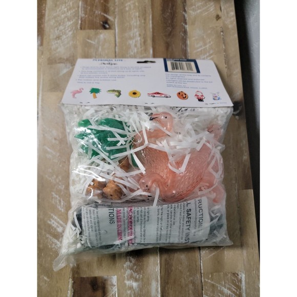 Vtg Fun Lights Flamingo Palm Tree Tropical Party Indoor Outdoor 12' String Light - Picture 7 of 11